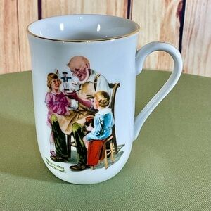VTG 1982 Norman Rockwell Museum "The Toy‎ Maker" Collectible Coffee Mug Tea Cup